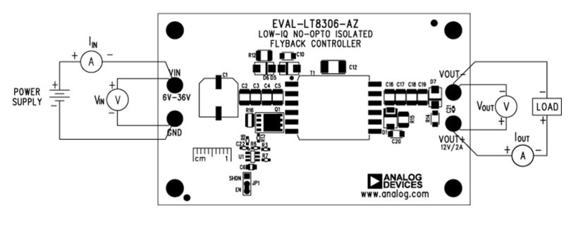 Circuit de localisation - Analog Devices Inc. Circuit d'évaluation EVAL-LT8306-AZ
